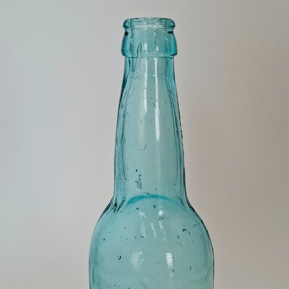 Antique AB Connected Aqua Beer Bottle Anheuser Busch Glass Co T50 9.5in